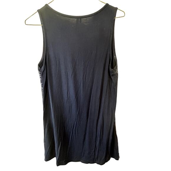 Maurice's Tank Sequins Vintage Large Navy Blue Tunic Made in Vietnam Women - Picture 3 of 6